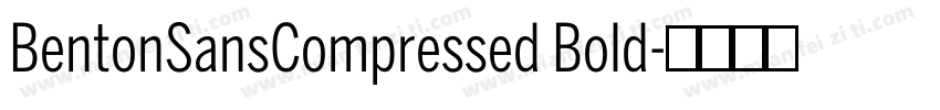 BentonSansCompressed Bold字体转换